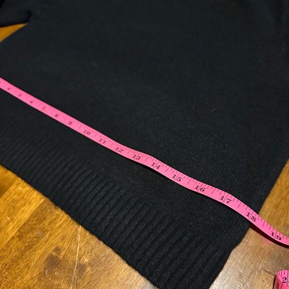 New Wild Fable Junior Women’s Black Puff Sleeve Cropped Stretch Black Sweater M - Picture 9 of 11